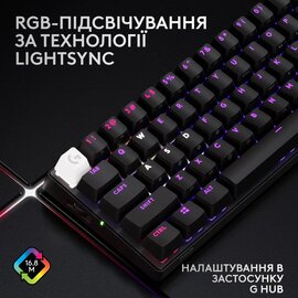 Изображение 3 Клавиатура Logitech G PRO X 60 TKL GX Optical Black Tactile &mdash; 920-011911