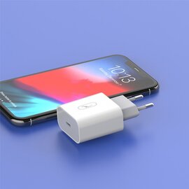 Зображення 3 Зарядний пристрій SkyDolphin SC18E PD2.0 (1USB-С, 3A) White &mdash; SDMZP-000155