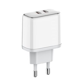 Зображення 4 Зарядний пристрій ColorWay Power Delivery Port PPS USB (Type-C PD + Type-C PD) (40W) White &mdash; CW-CHS048PD-WT
