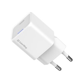 Зображення 5 Зарядний пристрій ColorWay GaN Mini 30W PD Port PPS USB-C White &mdash; CW-CHS054PD-WT