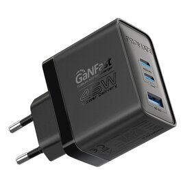 Зображення  Зарядний пристрій Promate PowerPort 45W Black