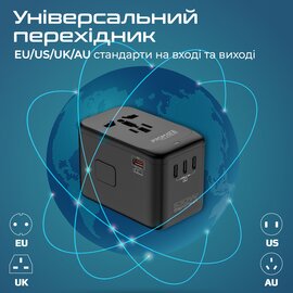 Зображення 2 Зарядний пристрій Promate TripMate-GaN100 100W Black