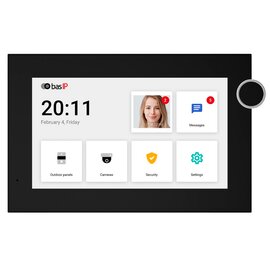 Изображение  IP домофон Bas-IP AZ-07LF Black 7 дюймов, Цвет корпуса: черный