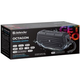 Зображення 6 Акустична система  Defender Octagon Bluetooth Black &mdash; 65039