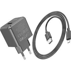 Зображення 2 Зарядний пристрій Hoco CS11A Ocean USB + cable USB to Micro 5P 10.5W Black &mdash; 6942007603584