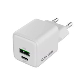Зображення 2 Зарядний пристрій Canyon CU20AC GaN 20W 1xPD 1xQC EU White &mdash; CNS-CUW20AC