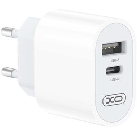 Зображення 3 Зарядний пристрій XO L97 (1Type-C/1USB/2.4A) + USB - MicroUSB White &mdash; XO-L97-MC)