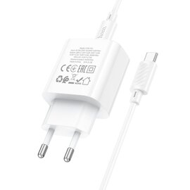 Зображення 6 Зарядний пристрій Hoco C76A Pro Majestic USB-C PD30W + cable USB-C to USB-C White &mdash; 6942007616324