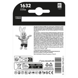 Изображение 2 Батарейка Duracell CR1632 3V, 1шт.