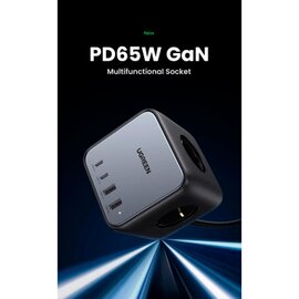 Зображення 3 Зарядний пристрій Ugreen 4xUSB 65W DigiNest Cube (2хUSB-C+2xUSB-A) CD268 &mdash; 60113