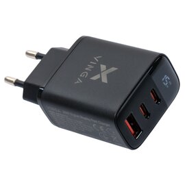 Зображення 6 Зарядний пристрій Vinga 2xUSB-C PD30W + USB-A QC30W Display 30W Max &mdash; VCR30ACCDB
