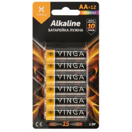 Зображення  Батарейка Vinga VJABAA12 AA LR6 Alkaline 12шт.