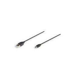 Зображення  Кабель Intracom Manhattan USB 2.0 AM-mini 5PM 1.8m Black &mdash; 333375