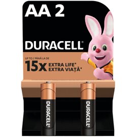 Зображення  Батарейка Duracell MN1500 AA/LR06 2шт - 5000394058163