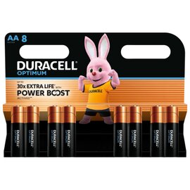 Зображення  Батарейка Duracell Optimum AA 8 шт - 5014726/5015601