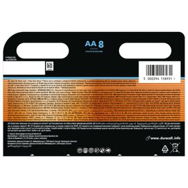 Зображення 2 Батарейка Duracell Optimum AA 8 шт - 5014726/5015601