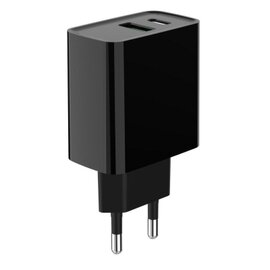 Зображення 4 Зарядний пристрій Gembird 1xUSB-A + 1 Type-C (PD20Вт + QC3.0 18Вт) Black &mdash; TA-UC-PDQC20-01-BK