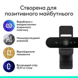 Изображение 6 Веб-камера Logitech Brio 4K Ultra HD for Business Graphite &mdash; 960-001746