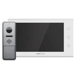 Изображение  Комплект видеодомофона Arny AVD-7342A Wi-Fi White/Graphite, Цвет (домофон + панель): белый + графит
