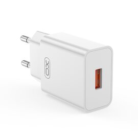 Зображення  Зарядний пристрій XO L127 (1USB, 3А) QC 3.0 White &mdash; L127.white