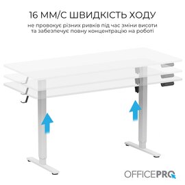 Зображення 4 Стіл для геймерів OfficePro ODE1670W