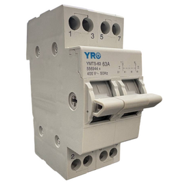 Зображення  Перемикач трипозиційний Yro YMTS-63 2P 40A, Номінальний струм: 40А