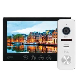 Изображение 2 Домофонный комплект LightVision Amsterdam FHD Black + RIO FHD (RF) White + Trinix TRX Fass Steel сенсорные кнопки