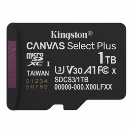 Изображение  Карта памяти Kingston Canvas Select Plus microSDXC 1TB UHS-I Class 10 - SDCS3/1TBSP