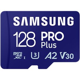 Изображение 2 Карта памяти Samsung Pro Plus microSDXC 128GB UHS-I/U3 Class 10 + SD-адаптер - MB-MD128SA/EU
