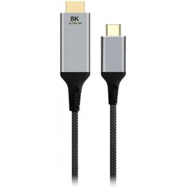 Изображение  Cablexpert USB Type-C - HDMI (M/М), 2м, Black - A-CM-HDMIM8K-2M