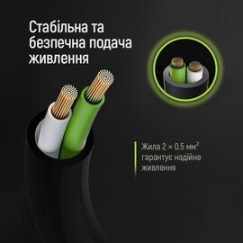 Изображение 2 ColorWay CEE7/7-C5, 1 м, Black - CW-CBP084-BK