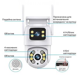 Зображення 3 3 MP відеокамера LightVision VLC-9130WI/2C (Tuya) (3.6 мм + 3.6 мм)