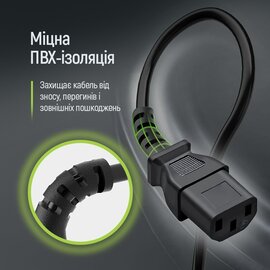 Изображение 3 ColorWay C13-C14, 1 м, Black - CW-CBP087-BK