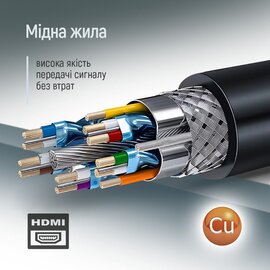 Изображение 5 ColorWay HDMI - HDMI V2.0 (M/M), 4K/60 Гц, 5м, Black - CW-CBHD080-BK