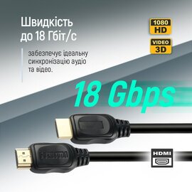 Изображение 6 ColorWay HDMI - HDMI V2.0 (M/M), 4K/60 Гц, 5м, Black - CW-CBHD080-BK