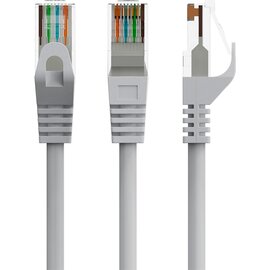 Зображення  Патч-корд  Cablexpert PP6U-CU-0.25M UTP Cat.6 (0.25м) grey