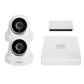 Зображення  Відеокомплект GreenVision GV-IP-K-W95/3 5MP на 3 камери