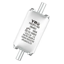 Зображення  Запобіжник Yro YROPV-160/NH00/63A/1000VDC, Номінальний струм: 63А