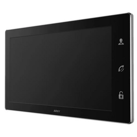 Изображение 2 Домофонный комплект Arny AVD-1421 Black/Silver сенсорные кнопки, Цвет (домофон + панель): черный + серебряный