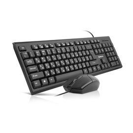 Зображення  Комплект мишка + клавіатура REAL-EL Kit 511 Black