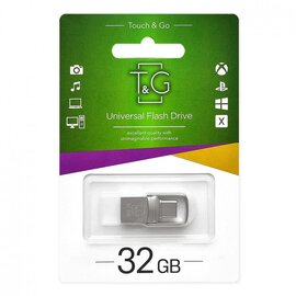 Зображення 2 USB флешка T&G 104 Metal Series Silver 32GB USB 2.0 - TG104TC-32G