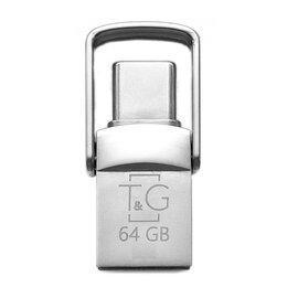 Зображення  USB флеш накопичувач T&G 104 Metal Series Silver 64GB USB 2.0 - TG104TC-64G