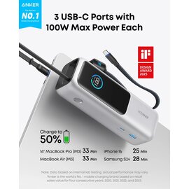 Изображение 3 УМБ Anker 25000mAh 165W Silver (A1695H41)