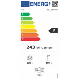 Зображення 4 Холодильник Beko RCSA366K40WN