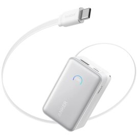 Изображение  Универсальная мобильная батарея Anker Nano 10000mAh 45W White (A1638H21)