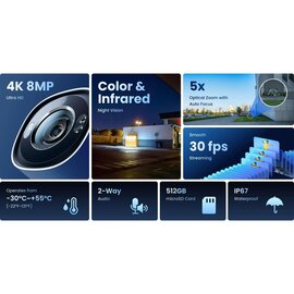 Зображення 2 Відеокамера Reolink RP-PCB8MZ (2.7-13.5 мм) циліндрична
