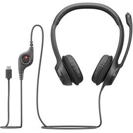 Изображение 4 Наушники Logitech H390 USB-C Midnight Black (981-001576) с микрофоном
