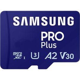 Изображение  Карта памяти Samsung Pro Plus microSDXC 256GB UHS-I/U3 Class 10 + SD-адаптер - MB-MD256SB/WW