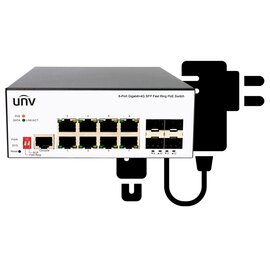 Изображение  Коммутатор Uniview KIT/1xISW5000-8GT4GP-POE-IN/1xPWR-DC5428-A-NB