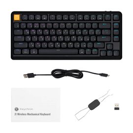 Зображення 2 Клавіатура Keychron J1 WL/BT/USB-A Black (J1-H4-UA)